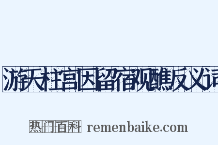 游天柱宫因留宿观醮反义词是什么意思的图片